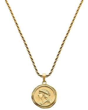 Bermuda Watch Company Maivelle Athena Rope Chain Necklace - Metallic