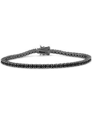 SALLY SKOUFIS Behave Bracelet With Made Cz Diamond Stimulant - Black