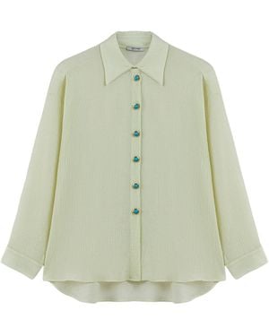 Nocturne Bustier Set Shirt - Green