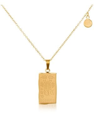 Arctic Fox & Co. Scorpio Zodiac Star Sign Necklace - Metallic