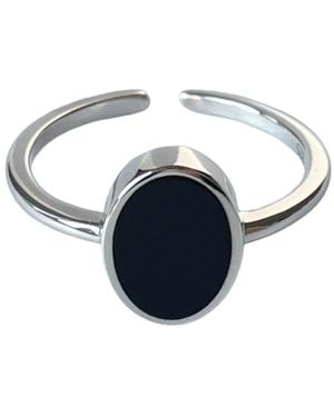 Fi Collection Sterling Onyx Ring - Blue