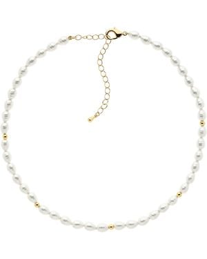 Emma Holland Jewellery Baroque Pearl & Necklace - Metallic