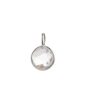 Goddess Charms Clear Quartz Power Stone - Metallic