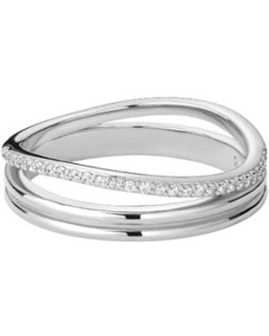 Vanhi Noor Pavé Triple Band Ring - White