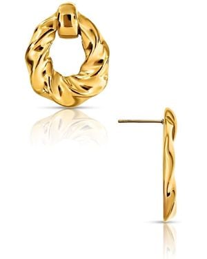 Ellie Vail Jewelry Colter Twist Knocker Earring - Metallic