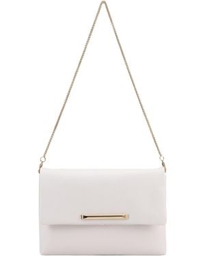 Paul Costelloe Tilda Leather Clutch - White