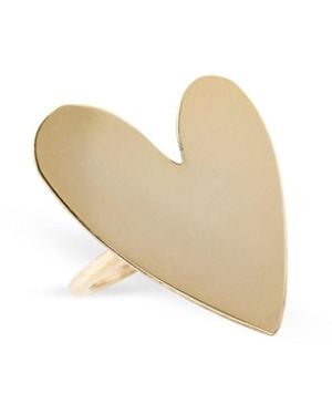 Silver Moon Sterling Ring – Pure Heart - White