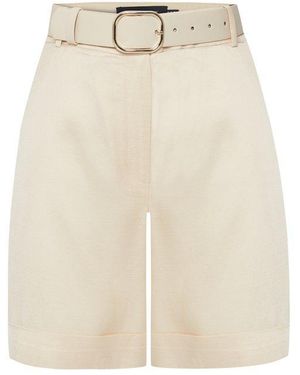 Exquise Neutrals Regular Timeless Wide-Leg Journey Shorts - Natural