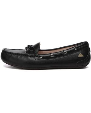 EverAu Australia Grebes Leather Loafers - Black