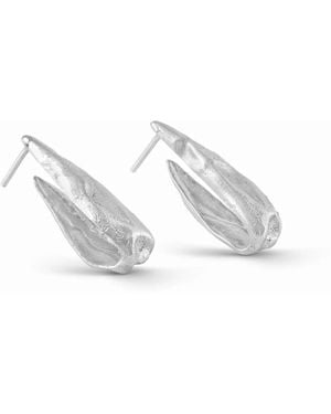 Saras Fine Jewellery Tide Stud - Metallic