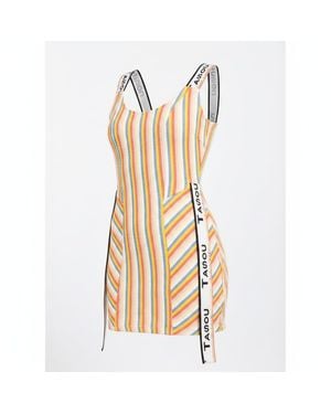 Chuks Collins Multi-coloured Ade Act- Self Dress- Diffusion Collection - Orange