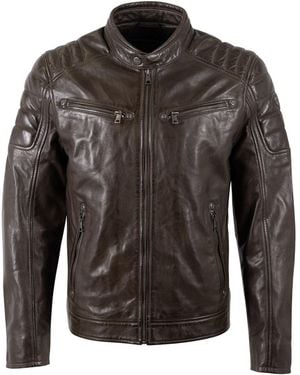 Mauritius Leather Moto Jacket Derry - Black