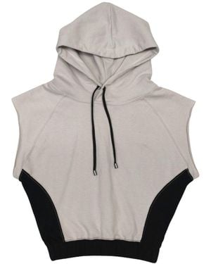 Bradford Row Neutrals Rhea Cutoff Hoodie - Grey