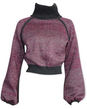 Maria Aristidou Deux Côtés Crop Top - Purple