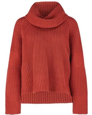 Dref Vela Chunky Knit Sweater - Red