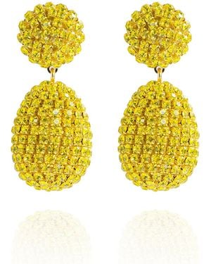 Saule Label Clio Earrings - Yellow