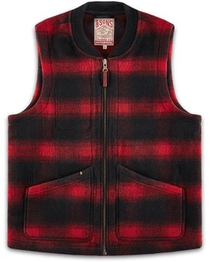 &SONS Trading Co Sons Kodiak Gilet Check - Red