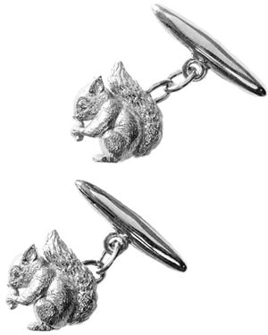 Lee Renee Baby Squirrel Cufflinks - Metallic