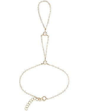 La Soula Jewelry Neutrals Atabey Hand Chain - White