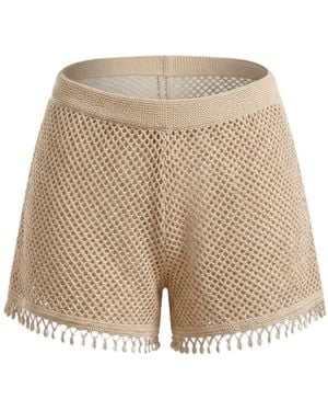 GLAM ON YOU Neutrals Cory Shorts - Natural