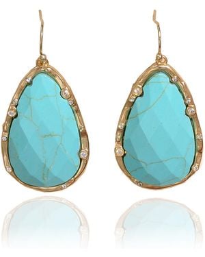 Rare Matters Jewelry Timeless Nature's Beauty Teardrop Earrings - Blue