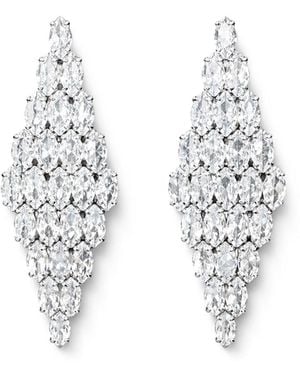 Maison De Gala Tone Marquise Crystal Statement Earrings - Metallic