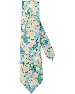 LE COLONEL Liberty Holly Tie - Blue