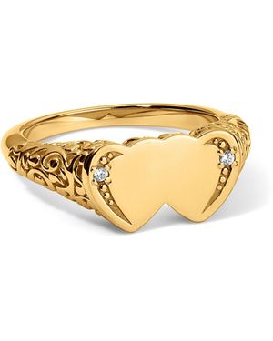 Déclarer Victorian Varsity Ring - Metallic