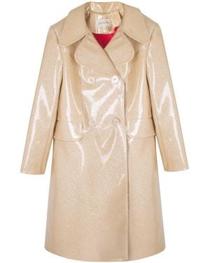 Paloma Lira Neutrals Glitter Nude Coat - Natural