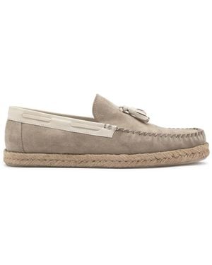 Ilvi Neutrals Donato Mink Suede Leather Moccasin - Black