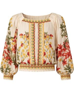 Raishma Neutrals Crystal Viscose Shirt - White