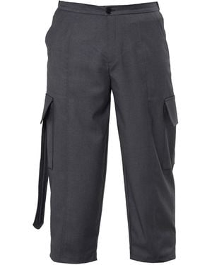 Metamorph Cropped Cargo Trousers - Blue