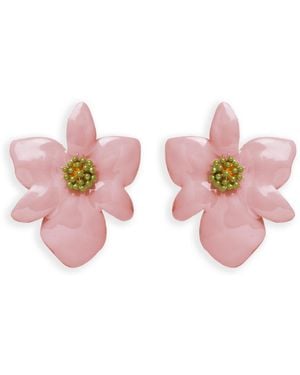 Lavani Jewels Orchid Earrings - Pink