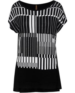 Conquista Print Sleeveless Top - Black