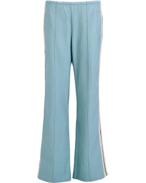 Moov Perfect Suit Pants — Straight-Leg Vegan Leather With Side Stripes - Blue