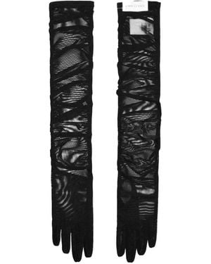 Ioana Ciolacu Tulle Gloves - Black