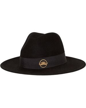 GIODORO Alvossi Fedora Felt Hat - Black