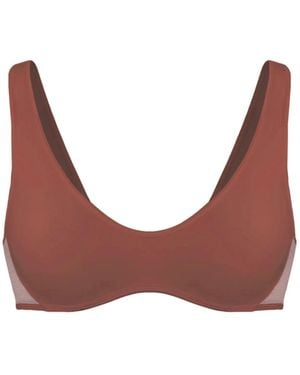 MONIQUE MORIN LINGERIE Core Scoop Neck Bralette Sugar - Brown