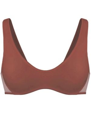 MONIQUE MORIN LINGERIE Core Scoop Neck Bralette Sugar - Brown