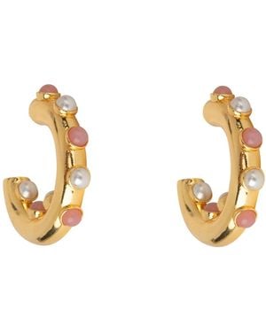 Bounkit Nicky Hoops Opal & Pearls - Metallic