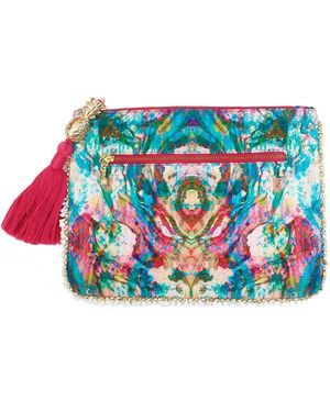 Sophia Alexia Liquid Clutch Bag - Blue