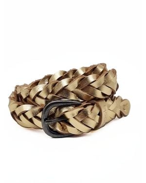 Nooki Design Dallas Woven Belt - Metallic