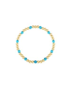 Olivia Le Magnesite Gemstone Bubble Beaded Bracelet - Blue