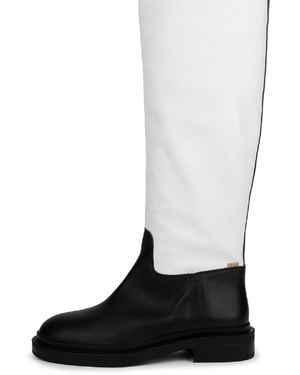 Ilvi Dato--Mink Leather High Boot - Black