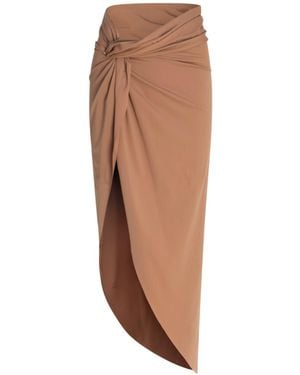 Circular Path Sarong Cover Up - Brown