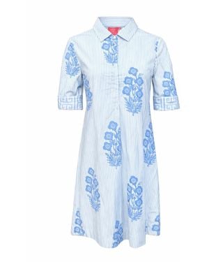 Just Darviny Charlotte Dress Bouquet - Blue