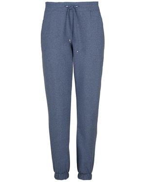 Conquista Full Length Melange Joggers - Blue