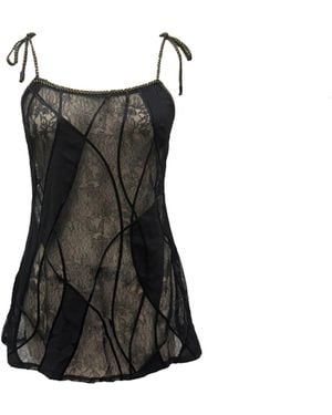 Carol Coelho Lithos Embroidered Tunic - Black
