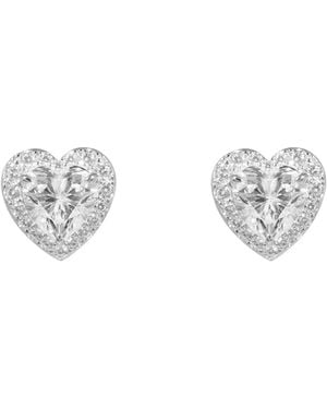 Arte Madrid Gemma Heart-Shaped Earrings - Metallic