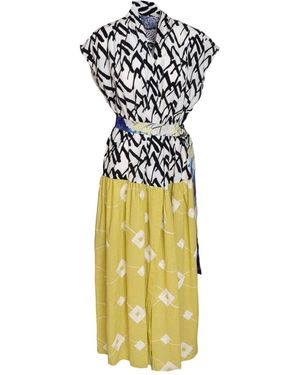 ARTISTA Rhythm Overlapped Maxi Dress - Metallic
